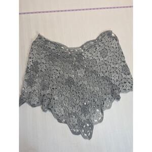 Alberto Makali open crochet knit top